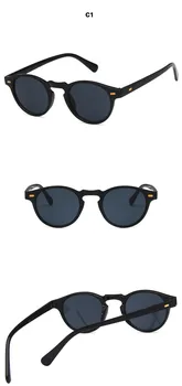 Vintage Rotund Lentile Clare ochelari de soare Cadru Gregory Peck Designer de Brand bărbați femei ochelari de soare retro gafas oculos 2019
