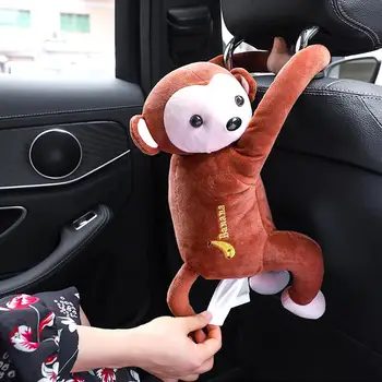 Maimuță minunat Vehicul Auto Biroul de Acasă Agățat Șervețel de Hârtie Caseta de Țesut Titularul maimuță Drăguț de design auto cutie de tesut Agățat de proiectare