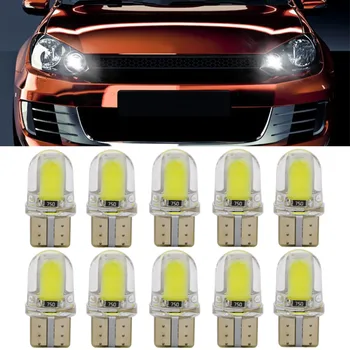 ICOCO 10buc/set Auto Becuri cu LED-uri de Licență Lumini Lumini de Lectură Impermeabil Scurt Tip de Silicon de Înmatriculare a Vehiculului Becuri