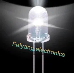 5mm super bright white light-emitting diode LED-uri DIP pălărie de paie astigmia