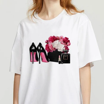 90 Grafic Rock Top Teuri de sex Feminin pantofi cu toc înalt Cool Tricou Femei Harajuku Vintage Moda T-shirt Regina Tricou