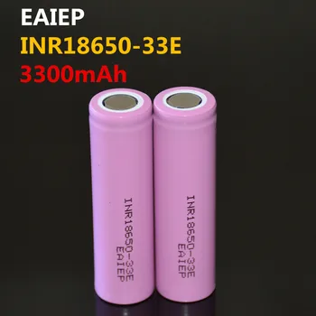 2 BUC EAIEP de brand original nou INR18650-33E 3300mAh acumulator litiu-ion 18650 3.7 V baterie reîncărcabilă capacitate maximă discharg