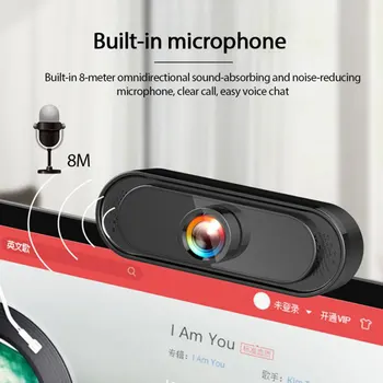 Rotativ 1080P HD Webcam Camera Web Built-in Microfon Auto Focus camera web Full Hd 1080p Webcamara Pentru Youtube Skype Video Call