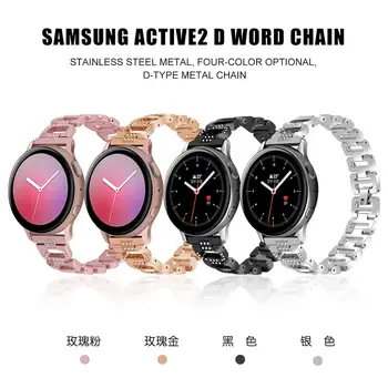 Din Oțel inoxidabil Bling Brățară de Metal Curea pentru Samsung Galaxy Watch3 41mm 2020 pentru Active 40mm/Active2 44mm Înlocuire Benzi