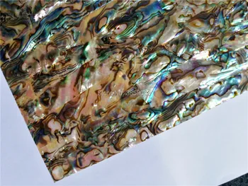 Noua Zeelandă scoica paua shell mama de perla foaie laminat pentru instrument muzical și încrustații de lemn 10buc/lot de 0,5 mm grosime
