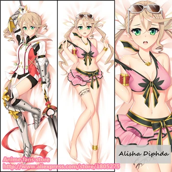 Tales of Zestiria Alisha Diphda Drăguț Anime Japonez față de Pernă față de Pernă Acoperă decorative Îmbrățișându Corp lenjerie de Pat