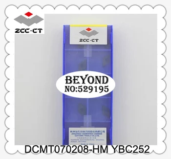 Original ZCC CT DCMT070208-HM YBC252 DCMT 070208 DCMT0702 herramientas de torno Insertii Carbură de Instrumente de Cotitură Strung CNC Cutter