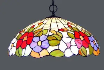 16inch moda rustic tiffany lampă de pandantiv floare romantica living bar lumini decor acasă