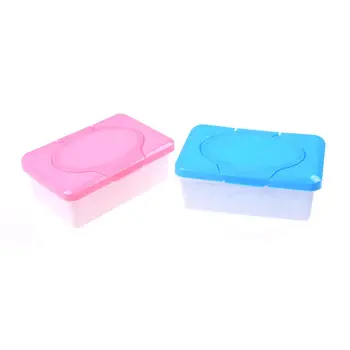 1BUC Plastic Umed Uscat Cutie de Tesut Caz Roz albastru culori Tampoane pentru Copii de Presă Pop-up de Design Acasă Țesut Titularul Accesorii cutie de tesut