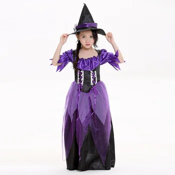 Mama Și Fiica Vrăjitoare Cospaly Datini Halloween Montate Goethe Vrăjitoare Cosplay Dress Vampir, Zombie Demon Costume Set 2 buc