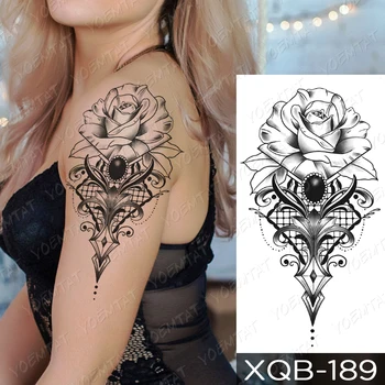 Impermeabil Tatuaj Temporar Autocolant Pasăre Circ Flori Flash Tatuaje Dragon Skull Body Art Brațul Fals Maneci Tatuaj Femei Bărbați
