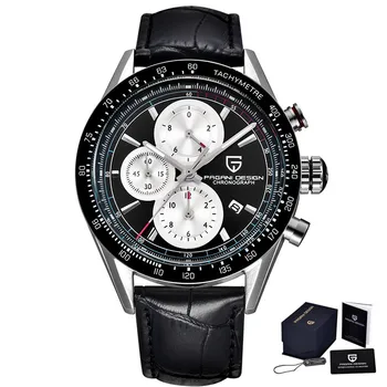 Ceasuri de Calitate de Top Pentru Bărbați PAGANI DESIGN de Brand Cuarț Ceas Cronograf rezistent la apa din Oțel Inoxidabil de Piele de sex Masculin Ceas