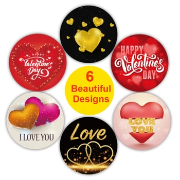 1 Rola de Ziua Îndrăgostiților Autocolante Dragoste Îndrăgostiților Autocolant Decorativ Inima Etichete Pentru Happy Petrecere de Nunta, Accesorii de Serviciu