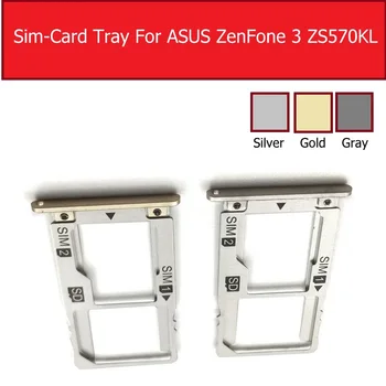 Cartela Sim Tava Suport Pentru ASUS ZenFone 3 Deluxe ZS570KL Tăvița cartelei Sim Micro SD Suport Card Slot Părți Cartela Sim Adaptor Repalcement