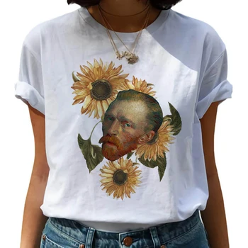 Van Gogh haine tricou femei plus dimensiune harajuku cuplu casual 2020 tricou top de vara