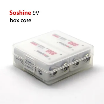Soshine 2x9V Baterii Cutie de Depozitare Caz Baterie de 9v Suport Cutie de Caz