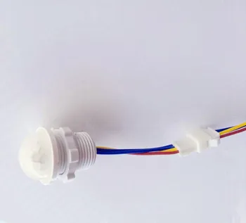 4-6m Gama de Detectare PIR Senzor de Mișcare Infraroșu Comutator AC 100-240V 220V Automată Sensibil la Infraroșu Switch-uri Pentru Lampă cu LED-uri Albe