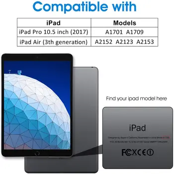 2 buc Tableta Temperat Pahar Ecran Protector Acoperă pentru Apple IPad Pro 10.5 Inch/Ipad Air 3 10.5