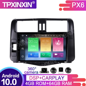 64GB PX6 Android 10.0 Pentru Toyota Prado 2010-2013 Auto Multimedia GPS Navigatie Unitatii Radio Audio Stereo casetofon
