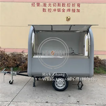 Alimente Van/Street Food Automat Coș Pentru Vânzări,Hot-Dog-Cart/Mobile Alimentare Remorcă Cu Roți Mari Cu Transportul