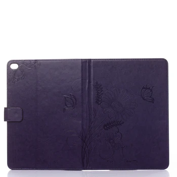De lux pentru Apple iPad Air 2, Tableta Caz 3D Grava Fluture din Piele PU Flip wallet Shell iPad 6 A1566 A1567 9.7