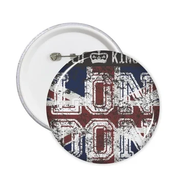 5pcs Londra UK Anglia punct de Reper Pavilion Marca Model Ilustrare Rotunde Pin Badge Buton