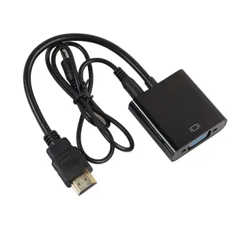 HIPERDEAL Noi 1080P HDMI Male la VGA Video de sex Feminin Cablu Adaptor Convertor Cu 3.5 mm Audio Cald 18Apr30 Picătură Navă F