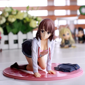 Anime Saenai Eroina No Sodatekata Kato Megumi Poziția în Genunchi Ver PVC figurina de Colectie Model de jucărie 12cm