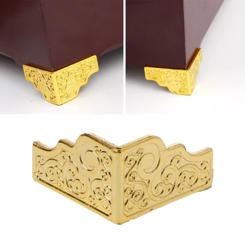 20BUC Aur Caseta de Bijuterii din Lemn de Caz Decorative Picioare Picior de Colț Protector Mobilier din Plastic