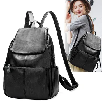 Femei din piele rucsacuri laptop rucsac scoala de Agrement bolsa feminina piele moale înapoi pachete pentru adolescente sac de școală