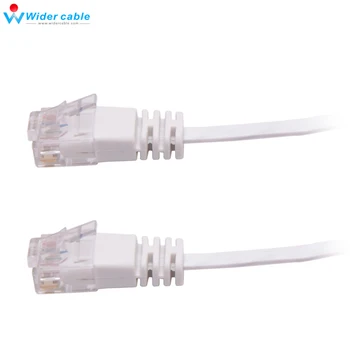 Picătură de Transport maritim de Înaltă Calitate 3m Ultra Slim Ethernet Cablu CAT6 RJ45 la RJ45 32AWG Netwok Cablu Patch Culoare Alb