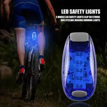 5 LED-uri de Siguranță 3 Moduri de Lumini Multifunctional Clip pe Strobe Siguranță Lumini pentru Ciclism, Jogging Câine Bicicleta Consumabile