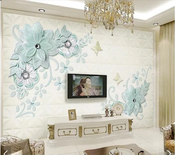 Personalizate 3D papel de parede, perla flori de mătase picturi murale pentru camera de zi dormitor canapea fundal decor de perete tapet