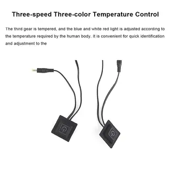1 PC DC 7.4 V USB Încălzit Șosete Fibra de Carbon Tampoane Electrice Incalzite Tălpi interioare de Iarnă Caldă Brațul Mâinile Talie Mănuși Încălzite