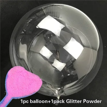 Decor de nunta cu Sclipici Baloane DIY Transparent cu Bule Bile din PVC Rotunde Heliu Bobo Baloane Eveniment Petrecerea de Ziua Decor Ballon