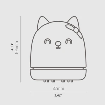 Portabil Pisica Drăguț Mini Birou Aspirator pentru Desktop Keyboard Curat Calculatorul de Praf Perie Colecta Robotul Matura de Curățare