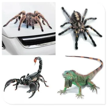 Masina 3D Autocolant Animale Spider Gecko Scorpioni Vinil Decal pentru Toyota V Hilux Land Cruiser Avanza Carina Celica Corona