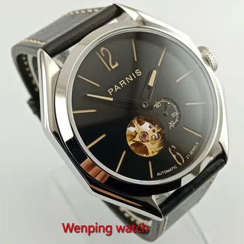 43mm Parnis CEASURI de Aur gol dial 21 bijuterii de aur miyota automatic bărbați ceas W2790
