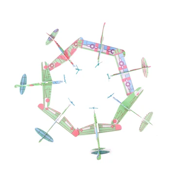 10buc DIY de Mână Arunca Zbor Planor Avioane Spuma de Avion Petrecere Sac de Umplutură pentru Copii Jucarii Copii Joc