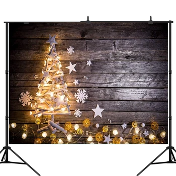 Lyavshi fotografie de fundal de Crăciun strălucitor lemn de perete fondul photocall photobooth studio foto profesional