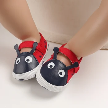 2019 de Toamna pentru Copii Baieti Fete Desene animate Design de Prima Walker Anti-Alunecare Adidași Copilul Moale cu Talpi PU Pantofi Casaul