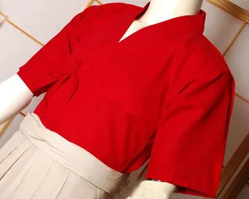 Roșu de înaltă calitate, lenjerie de kendo, jacheta Keiko Gi Aikido uniforme costume de arte marțiale kendo costum