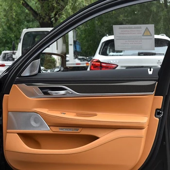 RHD 5D Fibra de Carbon de Vinil Styling Interior Consola de Comandă Central de Evacuare a Panoului Film Autocolant Decal Pentru BMW G11 G12 Accesorii