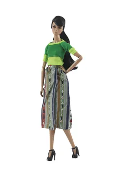 Paris Fashion Rochie Verde Costum Costum Seturi pentru Barbie BJD FR SD Haine Papusa Accesorii Joc de Rol Jucarii pentru Fete