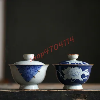 Vechi Albastru și Alb, Ceramica, capace de boluri, cani de ceai Chinezesc, rafinat meserii ceremonia ceaiului consumabile
