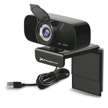 Camera web camera WEB USB PHOENIX GOLIVE FULL HD 1920X1080 30FPS focus MANUAL rotativ 360 ° dublu microfon de BAZĂ gata pentru TREPIED