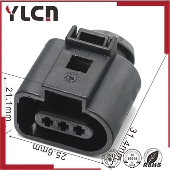 Transport gratuit 3 pin 3.5 mm plug 1J0973723 conenctor rezistent la apa cablu conector 1J0 973 723 pentru VW AUDI