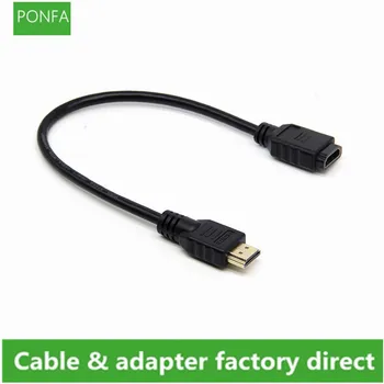HDMI Cablu de Extensie de sex masculin la feminin HDMI 1080P 3D 1.4 v HDMI Cablu Extinsă pentru HD TV LCD Laptop PS3 Proiector 0,3 M/30CM