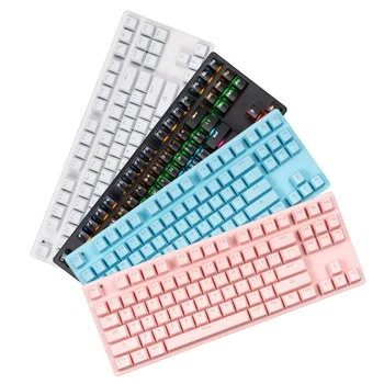 K70 cu Fir de culoare LED Lumină de Jocuri Mecanice de la Tastatură pentru Calculatoare Desktop