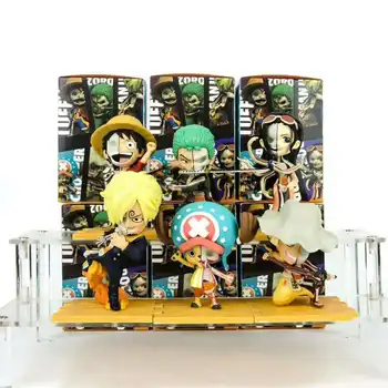 6pcs/set Nouă Piesă Monkey D Luffy Zordo Sanji Usopp Tony Chopper Robin Minunat 1/2 Jumătate Schelet Figura Model de Papusa Jucării
